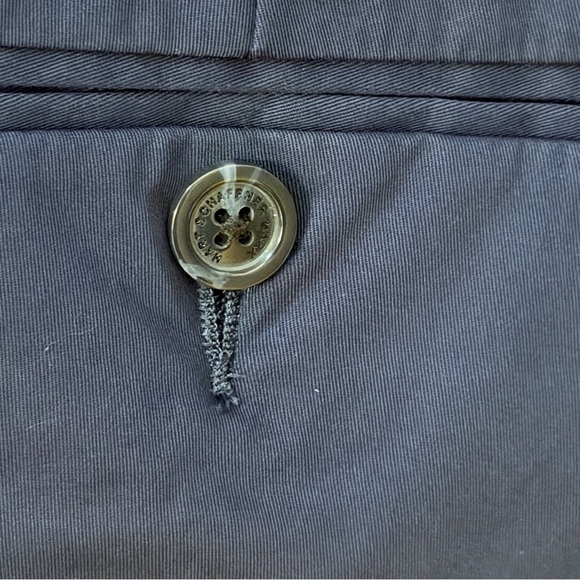 Hart Schaffner Marx Men's Deep Blue Chinos - Picture 6 of 10